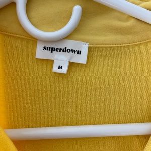 Superdown yellow cropped jacket